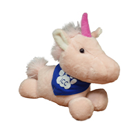 Stuffed Animal Unicorn W/Scarf
