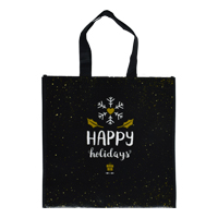 Bag Reusable Shopping Small Happy Holidays