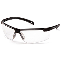Safety Glasses Ever-Lite Black Frame Anti Fog Lens