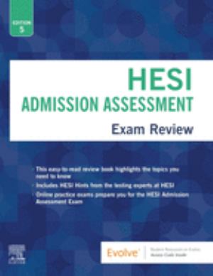 Hesi Admission Assessment Exam Review (SKU 1046194514)