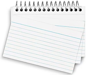 Index Card Notebook 3 X 5 Ruled