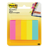 Post It Page Marker 5 Assorted Neon