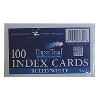 Index Cards, Ruled, 3 X 5