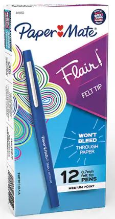 Pen, Felt Tip, Blue