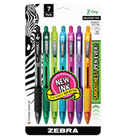 Pen Zebra Zgrip Fashion 7 Pk