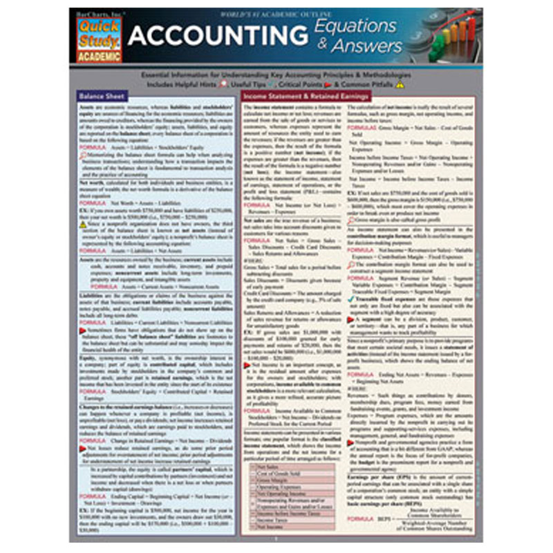 Accounting Equations And Answers (SKU 10307328140)