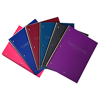 Notebook 1 Sub Poly Assorted Colors