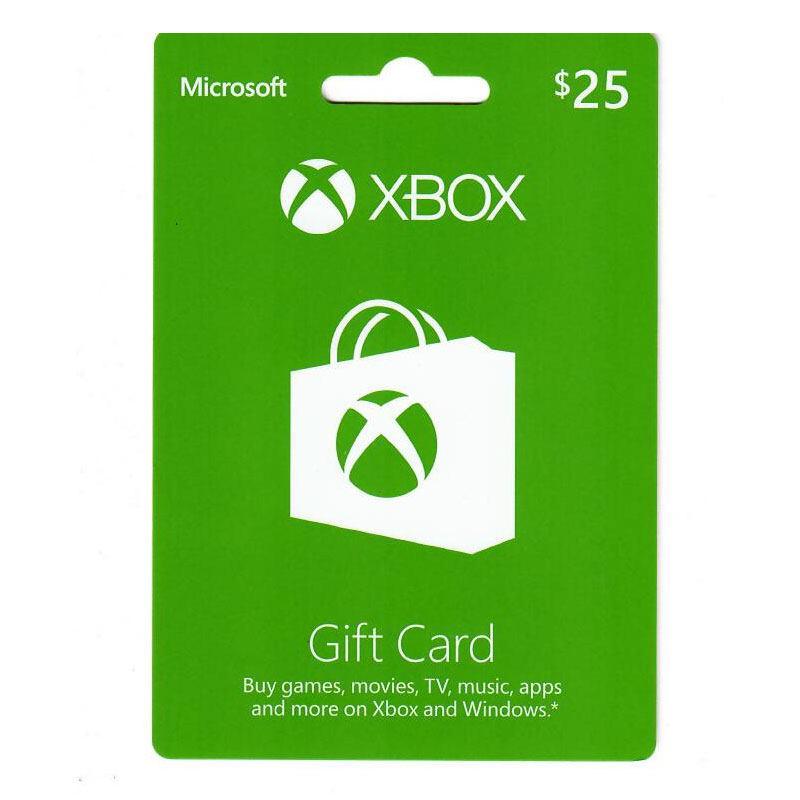 Xbox  $25 (SKU 10424490163)