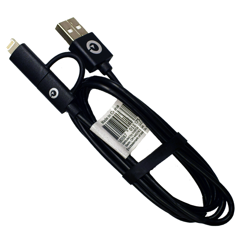 2In1 Micro Usb Lightning Cable (SKU 10443774188)