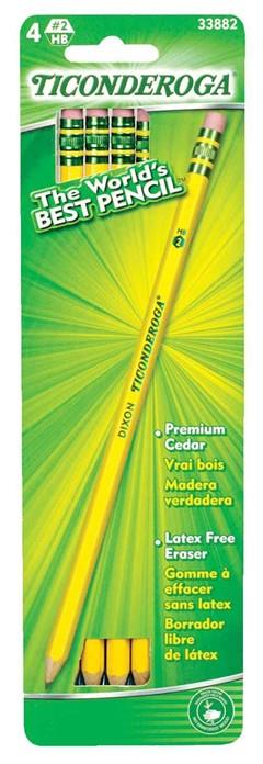 Pencil Tic #2 Sharpened 4Pk