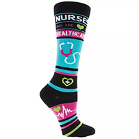 Socks Nursing Compression Black Kellis