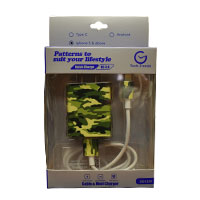 CHARGER IPHONE ASST PATTERN CABLE AND WALL