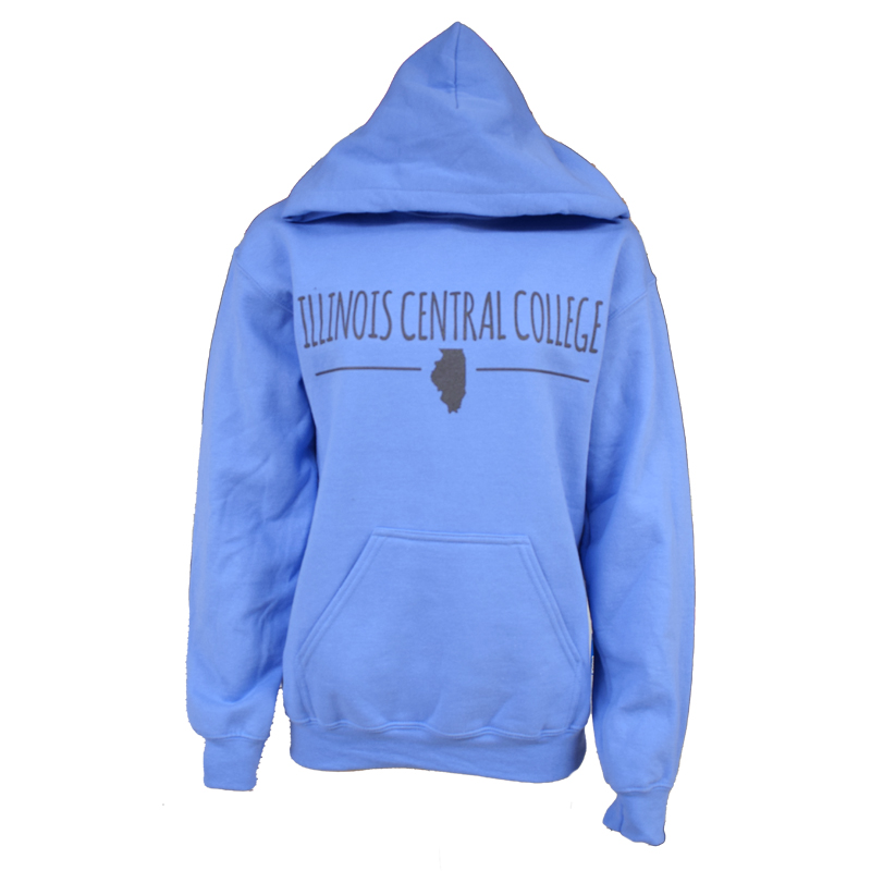 Sweatshirt Hooded Illinois State Line | Illinois Central College Bookstore