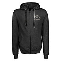 SWEATSHIRT FULL ZIP RETRO LEFT CHEST