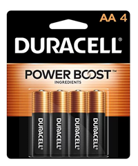 Batteries Duracell Aa 4 Pk