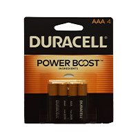Batteries Duracell Aaa 4 Pk