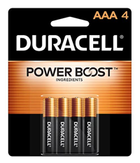 Batteries Duracell Aaa 4 Pk
