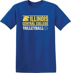 Tshirt Volleyball Distressed Lettering