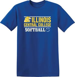 Tshirt Softball Distressed Lettering