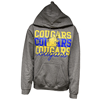 Sweatshirt Hooded Cougars Cougars Cougars