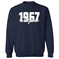 SWEATSHIRT CREW COUGARS OVER 1967