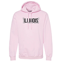 SWEATSHIRT HOODED ILLINOIS CC