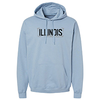 SWEATSHIRT HOODED ILLINOIS CC