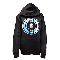 SWEATSHIRT HOODED CIRCLE ILLINOIS COUGARHEAD CC