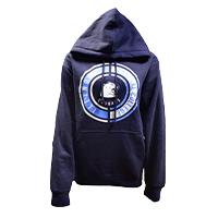 SWEATSHIRT HOODED CIRCLE ILLINOIS COUGARHEAD CC