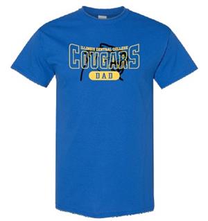 Tshirt Dad Cougars Royal