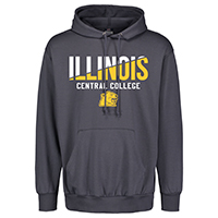 SWEATSHIRT HOODED ILLINOIS CC FADE