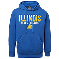 SWEATSHIRT HOODED ILLINOIS CC FADE