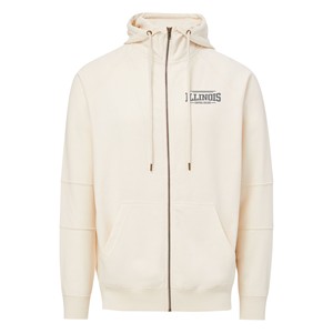 SWEATSHIRT FULL ZIP FUNNEL HOOD SQUISHED ILLINOIS