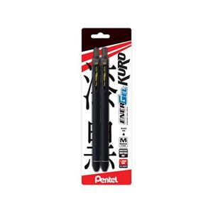 Pen Pentel Energel Kuro Black 2Pk