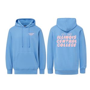 Sweatshirt Hooded Bubble Puff Text