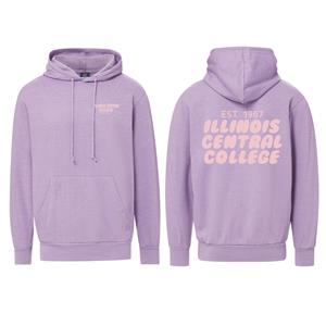 SWEATSHIRT HOODED BUBBLE PUFF TEXT