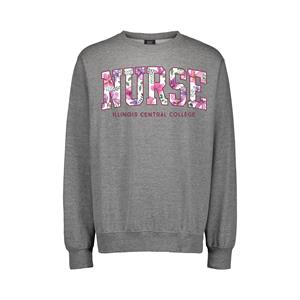 Sweatshirt Crew Nurse Floral Letters