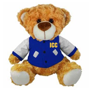 Stuffed Animal Fred Bear In Varsity Jacket