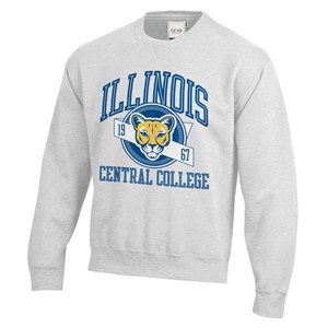 Sweatshirt Crew Navy Emblem With Cougar