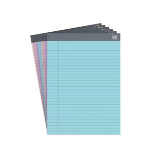 Ruled Tablets 8 1/2  X 11 6 Pk Pastel