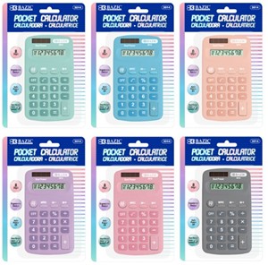 Calculator Desktop 8 Digit Asst Colors
