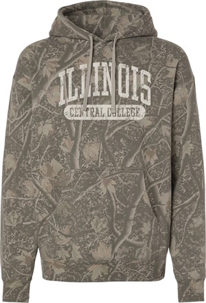 Sweatshirt Hooded Cream Text Deadwood Camo
