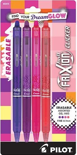PEN FRIXION VIBES ASST COLORS 4PK (10524602222) PEN FRIXION VIBES ASST COLORS 4PK