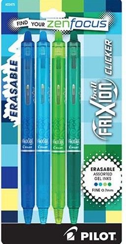 PEN FRIXION VIBES ASST COLORS 4PK (10524602222) PEN FRIXION VIBES ASST COLORS 4PK