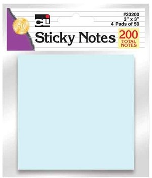 Posted Notes 3 X 3 Pastel 4Pk