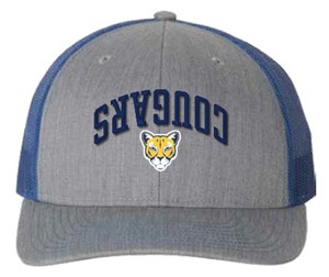 Hat Cougars Upside Down Gray & Royal